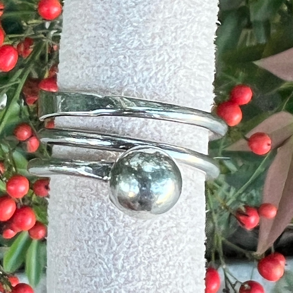 Vintage 925 Silver Wrap Ring